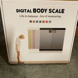 Body Weight Scale Digital Bathroom Scale High Accuracy 180kg/ (silver)
