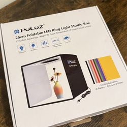 PULUZ Foldable LED Ring Light Studio Box