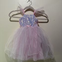 Princess Dress 3-4T - Sparkly pink Gown Sequins Princess Great Pretenders 
