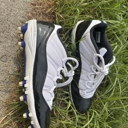 Size 13 Mens Nike Air Jordan 11 Low Concord TD Football Cleats Shoes