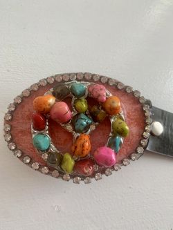 Brand New Swarovski Crystal Leather Belt - Hand Made