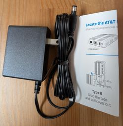 AT&T Fiber AC Adapter 12V 0.3A Power Supply