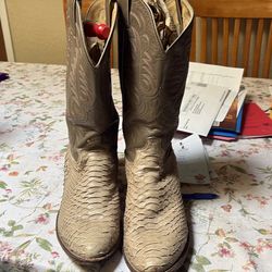 Justin snake skin boots