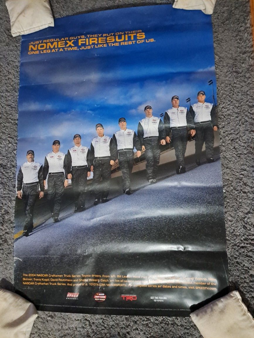 2004 Nascar Craftsman Truck Series Toyota Drivers Poster.