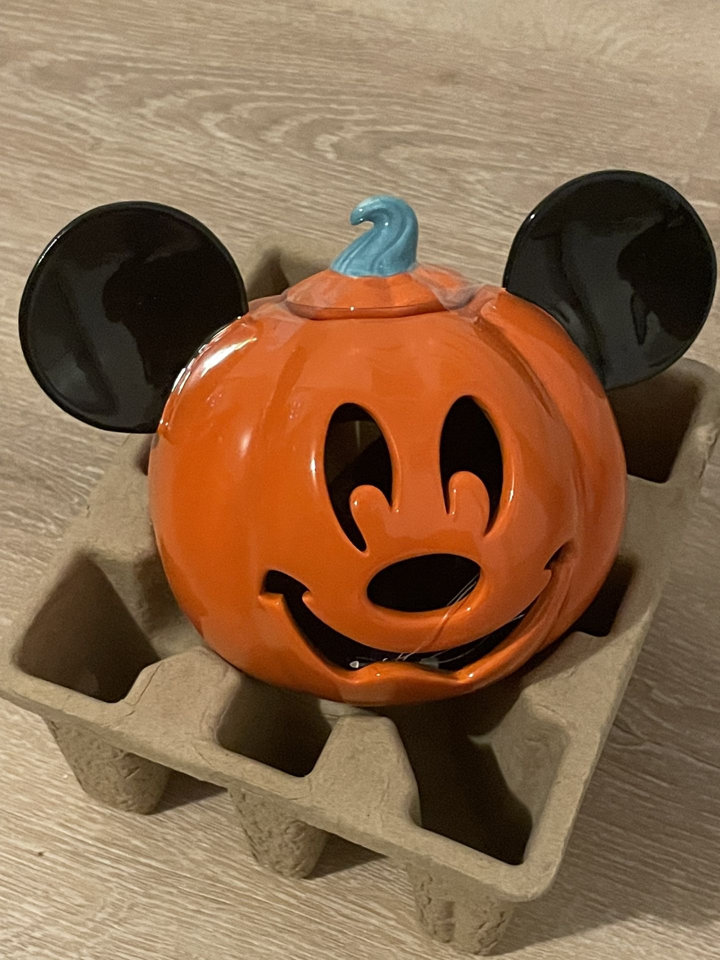 Mickey Mouse Halloween Jack-o-Lantern Votive Candle Holder