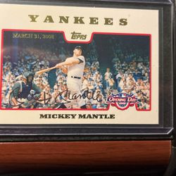 Mickey Mantle 2008 Opening Day Gold Card