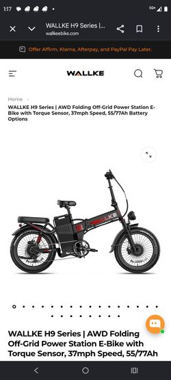 Premier E-bike w/ dual motors AWD 190 torque