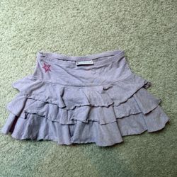 American Girl Pale Purple Rufffle Girls Skirt Elastic Waist S 7/8 2013 Y2K