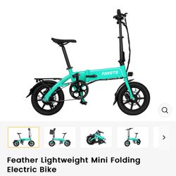 Feather Lightweight Mini Folding Electric Bike