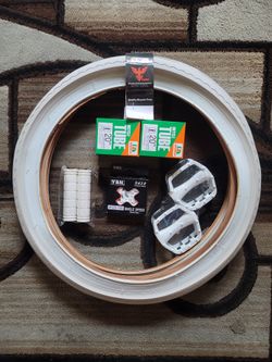NEW Bicycle Bmx Parts Bundle 20" White
