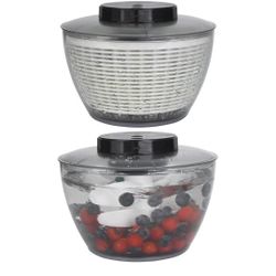 Electric Salad Spinner - Berry Washing Bowl 2-in-1, 5Qt,Medium


