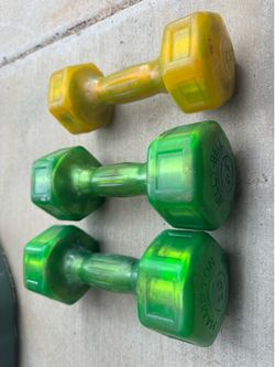 vinyl-coated dumbbells