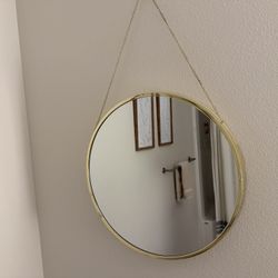 Small Gold Decorative Mirror