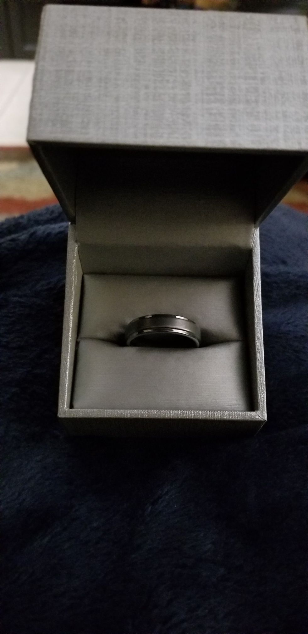 Triton Tungsten Carbide Mens Wedding Band Ring Size 10