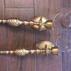 Tall Metal Candleholders