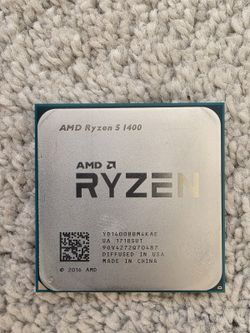 AMD Ryzen 5 1400 3.2GHz Quad-Core 4-Core 8-Thread AM4 CPU YD1400BBM4KAE