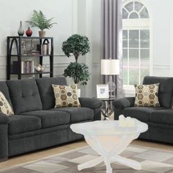 2pc Sofa And Loveseat Set 