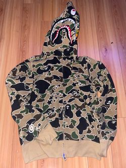 Bape Shark Full Zip Hoodie (brown,green,black)