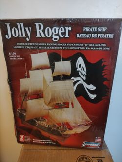 Lindberg Jolly Roger Pirate Ship 1/130 Model Kit