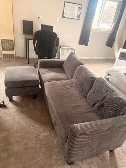 Couch with ottoman