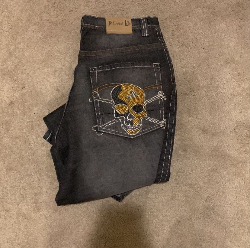 34/34 Designed Baggy Jeans