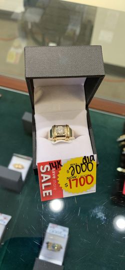 14k Two-Tone Mens Ring