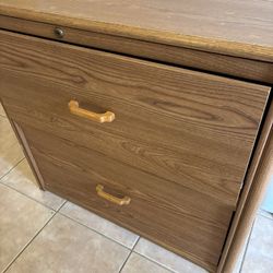 Lateral Two Drawer File Cabinet With Key