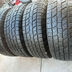 4 TIRES GOOD CONDITION LT275/70R18....