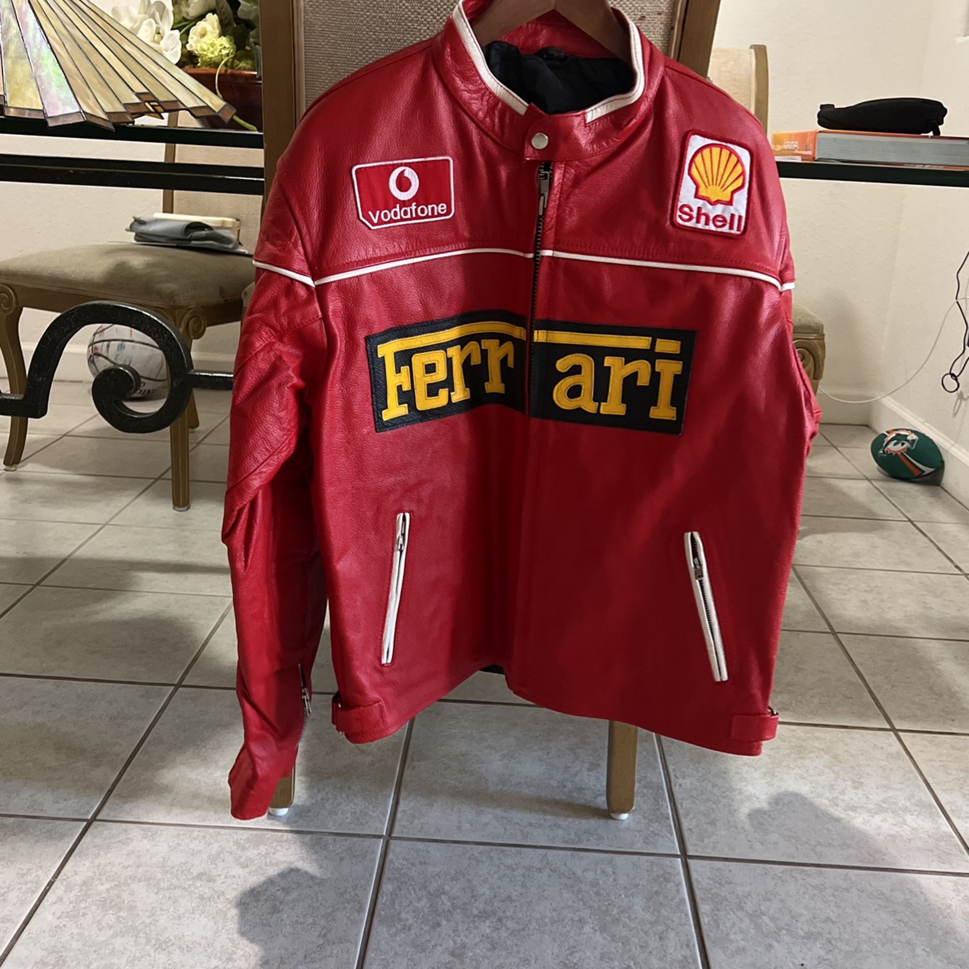 Formula 1 Ferrari Leather Jacket