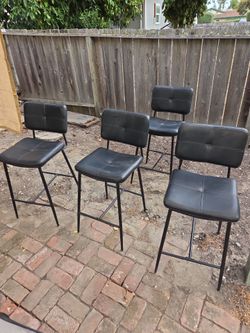 Four bar stools - Free (on street)