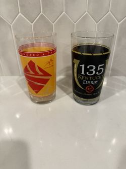 Kentucky Derby souvenir drink glasses 2007 & 2009