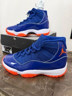 New! Nike Air Jordan 11 Retro, Blue, Orange & White, Men’s Size 8
