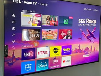 80" TCL ROKU T.V