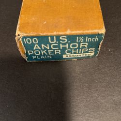 Vintage U.S Anchor Poker Chips