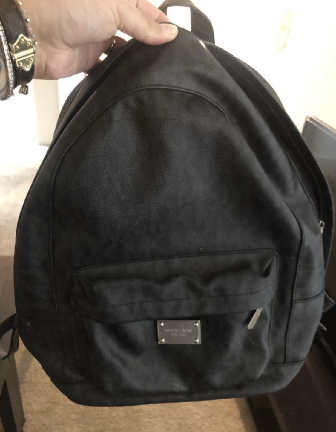 Michael Kors black backpack