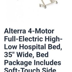 Alterra Full Electric Hospital Bed $1100 Obo