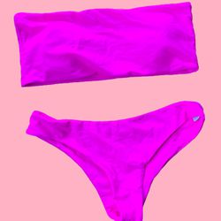 Simply Chic Hot Pink 2-Piece Bikini Set