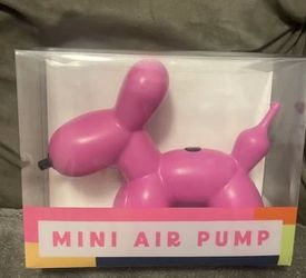 Target Bullseye Playground Pink Balloon Dog Mini Air Pump 9”L, new,Summer 2024
