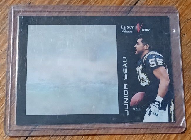 Junior Seau San Diego Laser View Insert 1996 Hologram