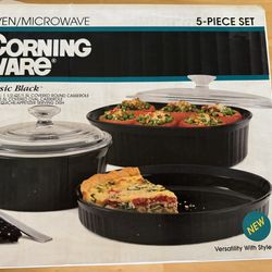 Vintage Corning Ware 5 Piece Set