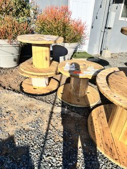 Wooden Wire Spools 