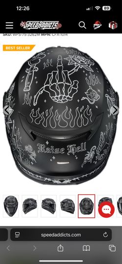 Woman’s scorpion helmet