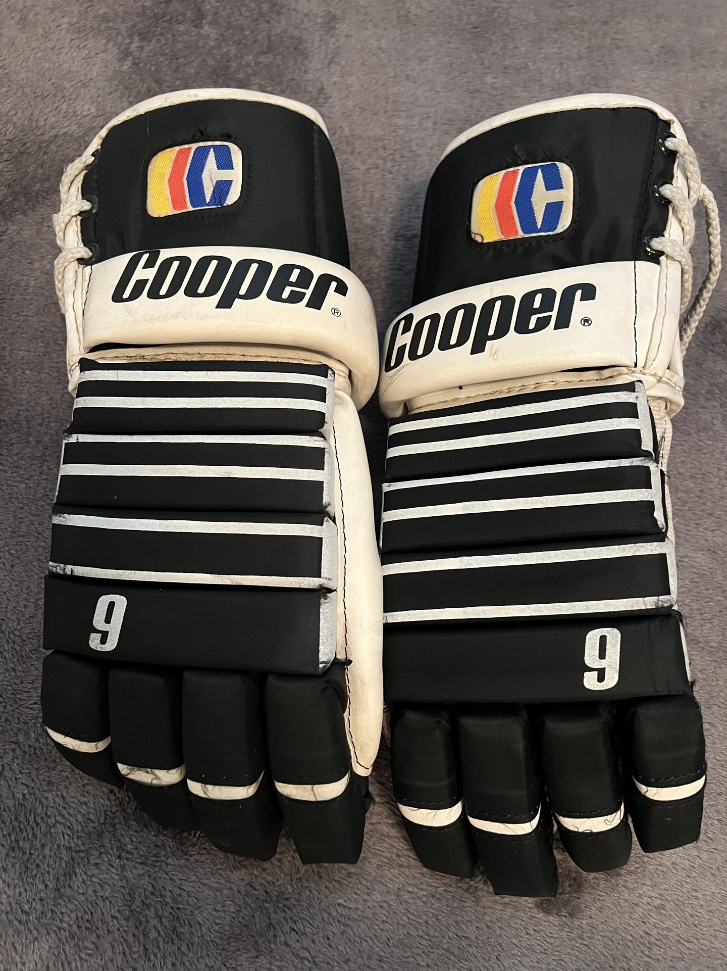 Vintage Cooper Hockey Gloves