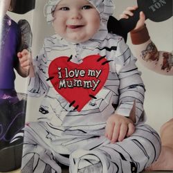 Infant Mummy Halloween costumes size 12/18 month