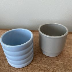 2 Mini flower/Succulent Pots
