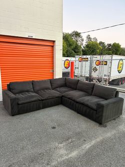Dark Gray Cloud Sectional Sofa - FREE DELIVERY