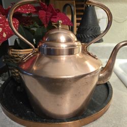 Antique Copper Tea Kettle
