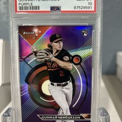 Gunnar Henderson refractor PSA 10