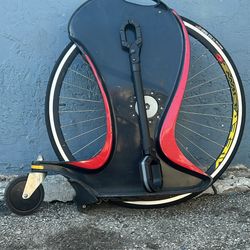 Magic Wheel or Zipper unicycle AND Saris Bike Beam 