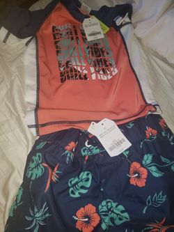 Crazy 8 size 4T swim set brand new with tags